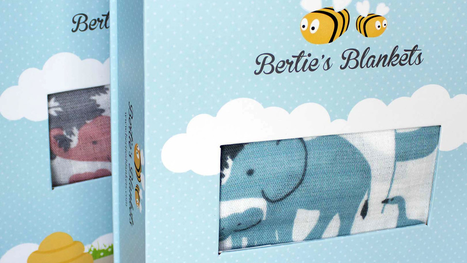 Bertie's Blankets Branding and Packaging Design