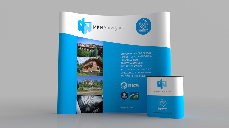 MKN Surveyors Branding and Exhibition Stand