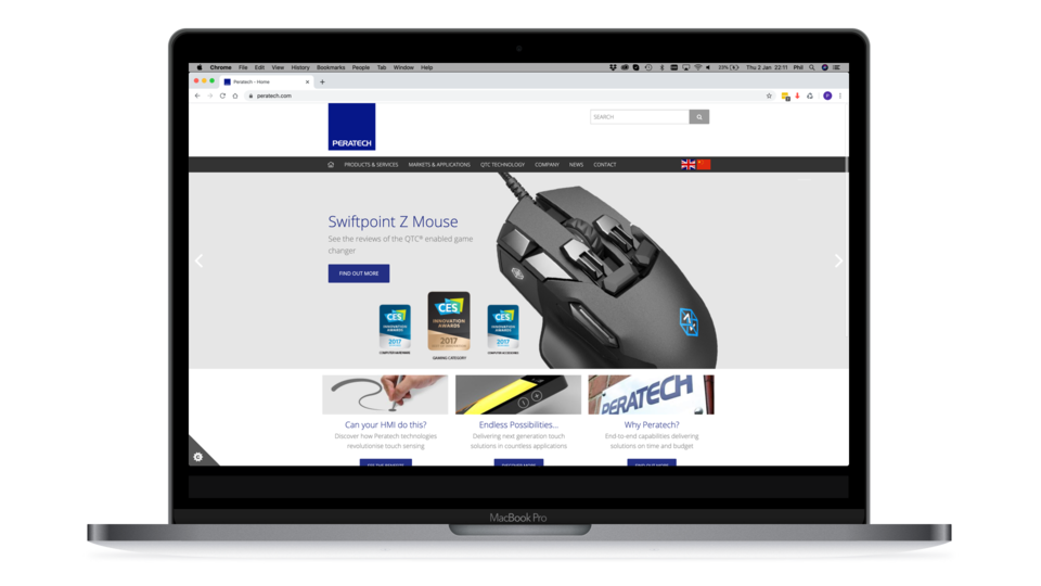 Peratech Website